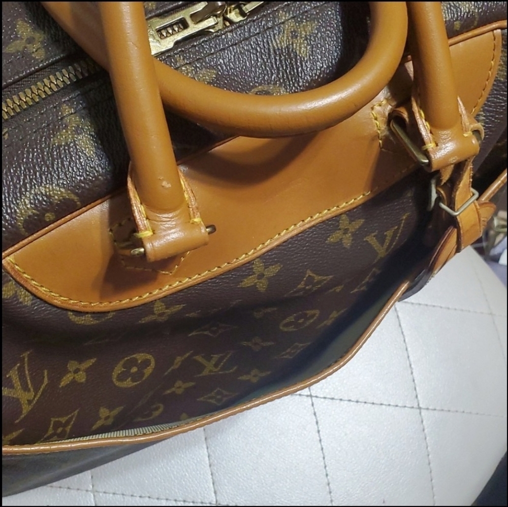 🇨🇵Louis Vuitton Signature Monogram Brown Deauville Large Handbag - Picture 7 of 17